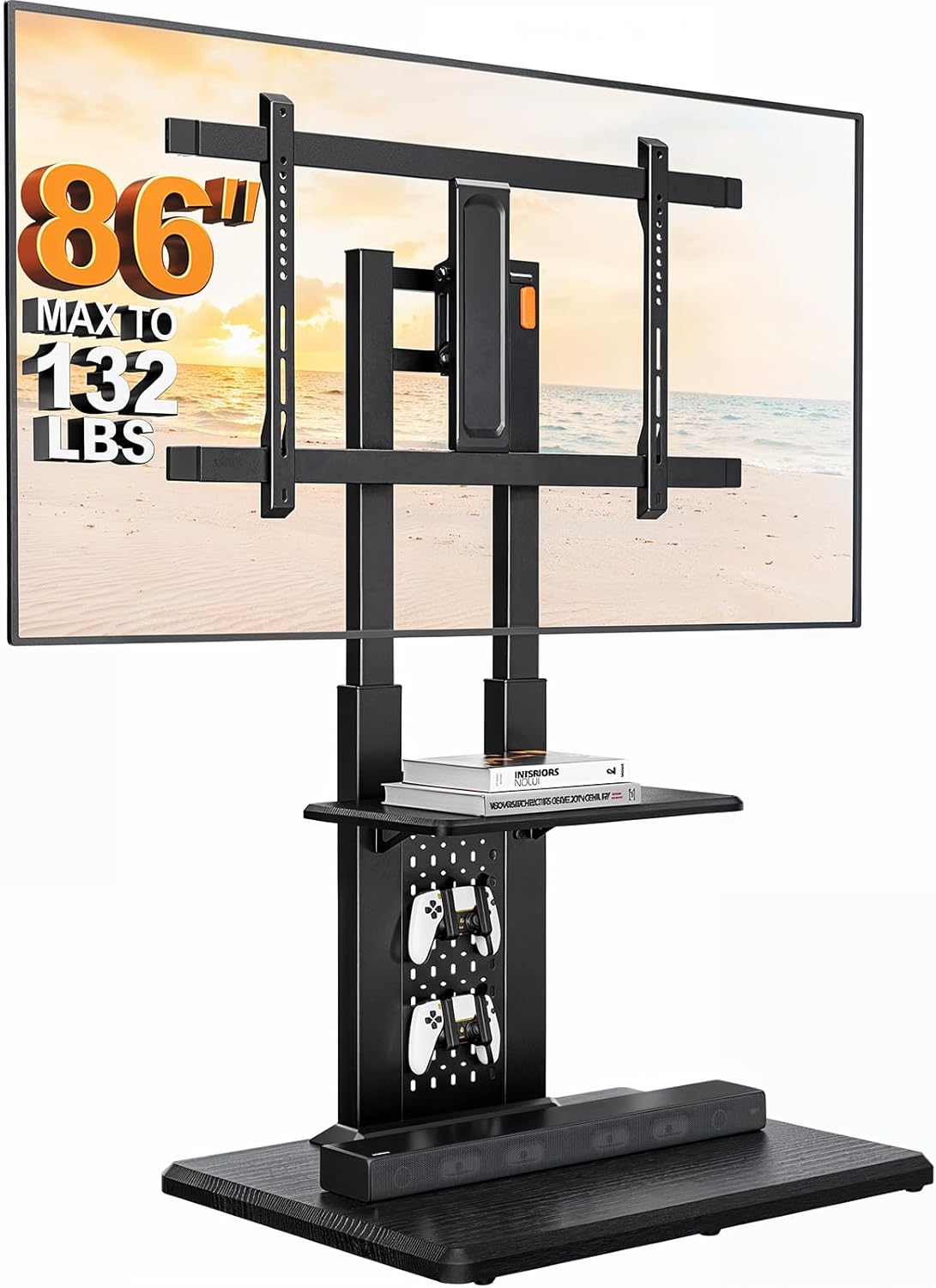 Floor TV Stand with Mount for 32-86" TVs up to 132 lbs