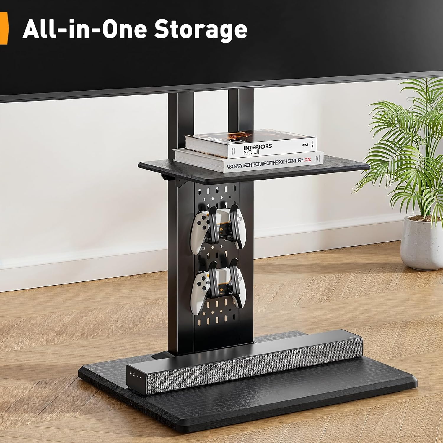 Tilting Heavy-Duty TV Cart for 32-86