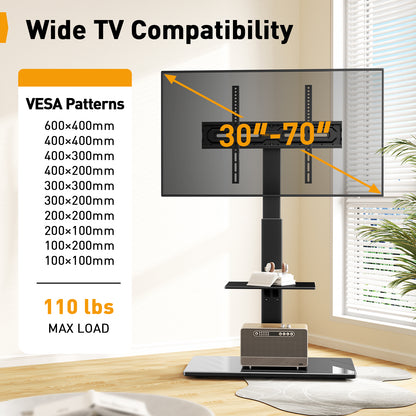Floor TV Stand For 30" to 70" TVs