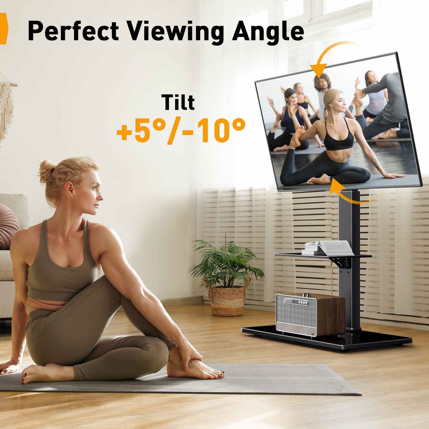 Floor TV Stand For 30" to 70" TVs