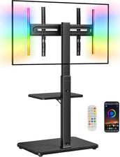 Floor TV Stand with LED Light for 32”-75" TVs