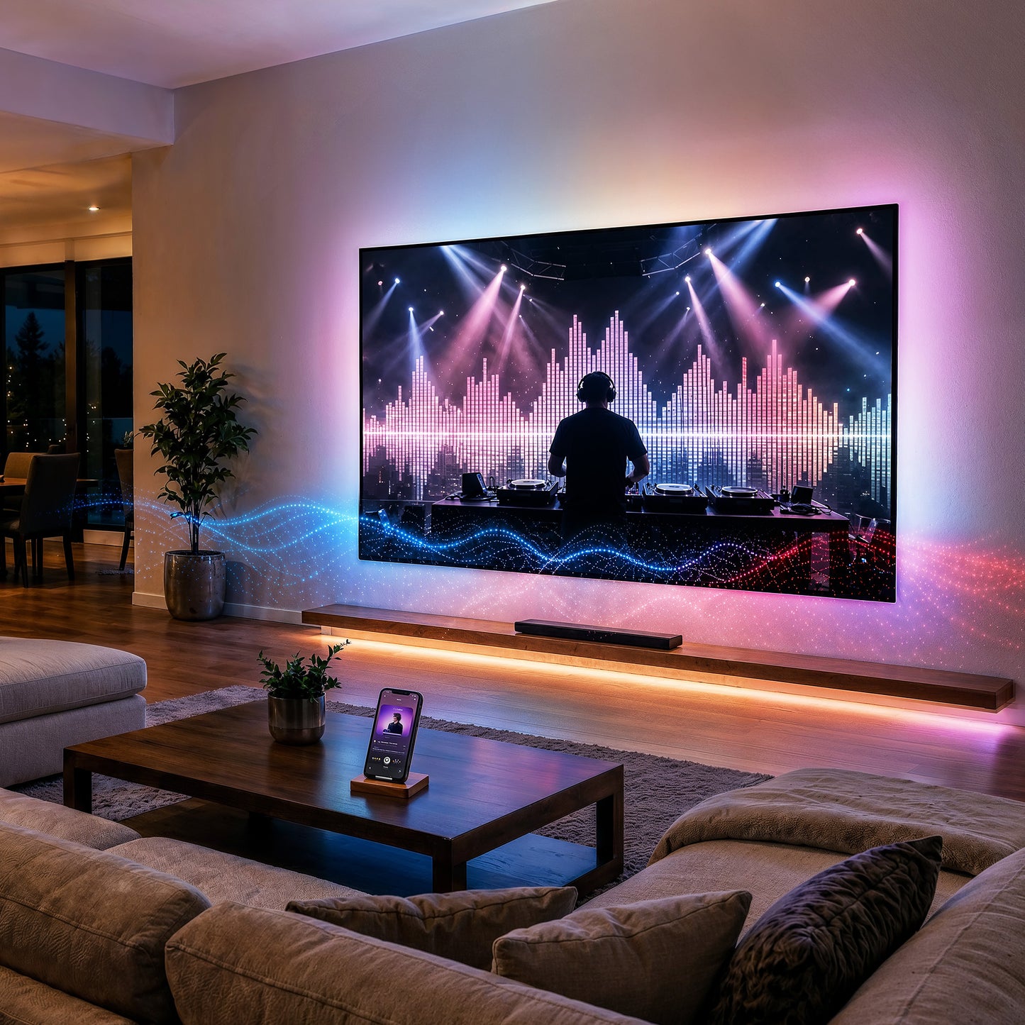 Perlegear AuraFrame™ Pre-Assembled TV Wall Mount
