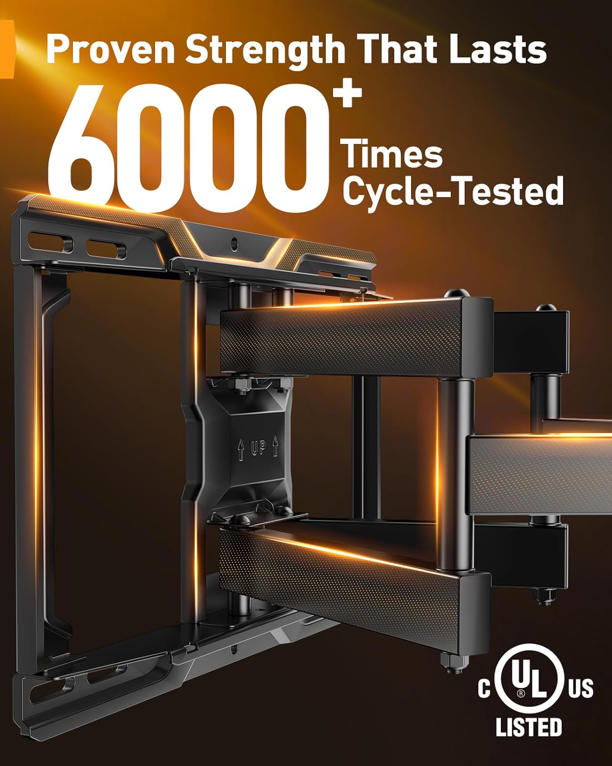 Full Motion TV Mount for 26-74 Inch TVs up to 99 lbs, PGMF21-US