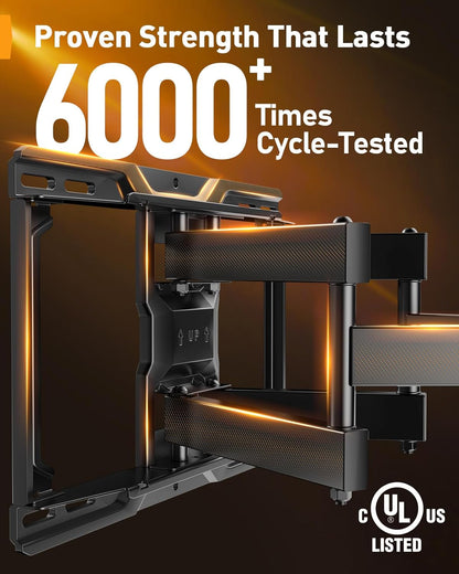 Full Motion TV Mount for 26-74 Inch TVs up to 99 lbs, PGMF21-US