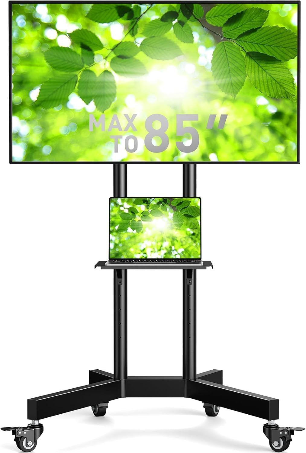 Heavy-Duty TV Cart For 32" To 85" TVs