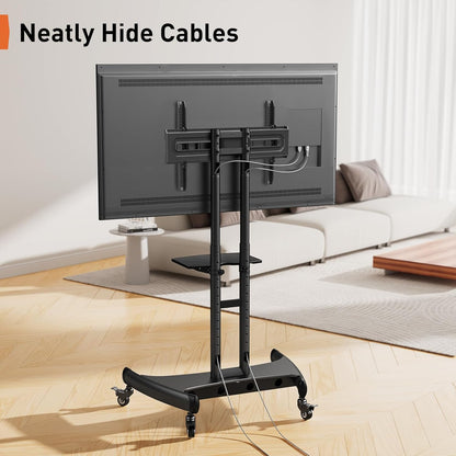 Heavy-Duty TV Cart For 32" To 82" TVs