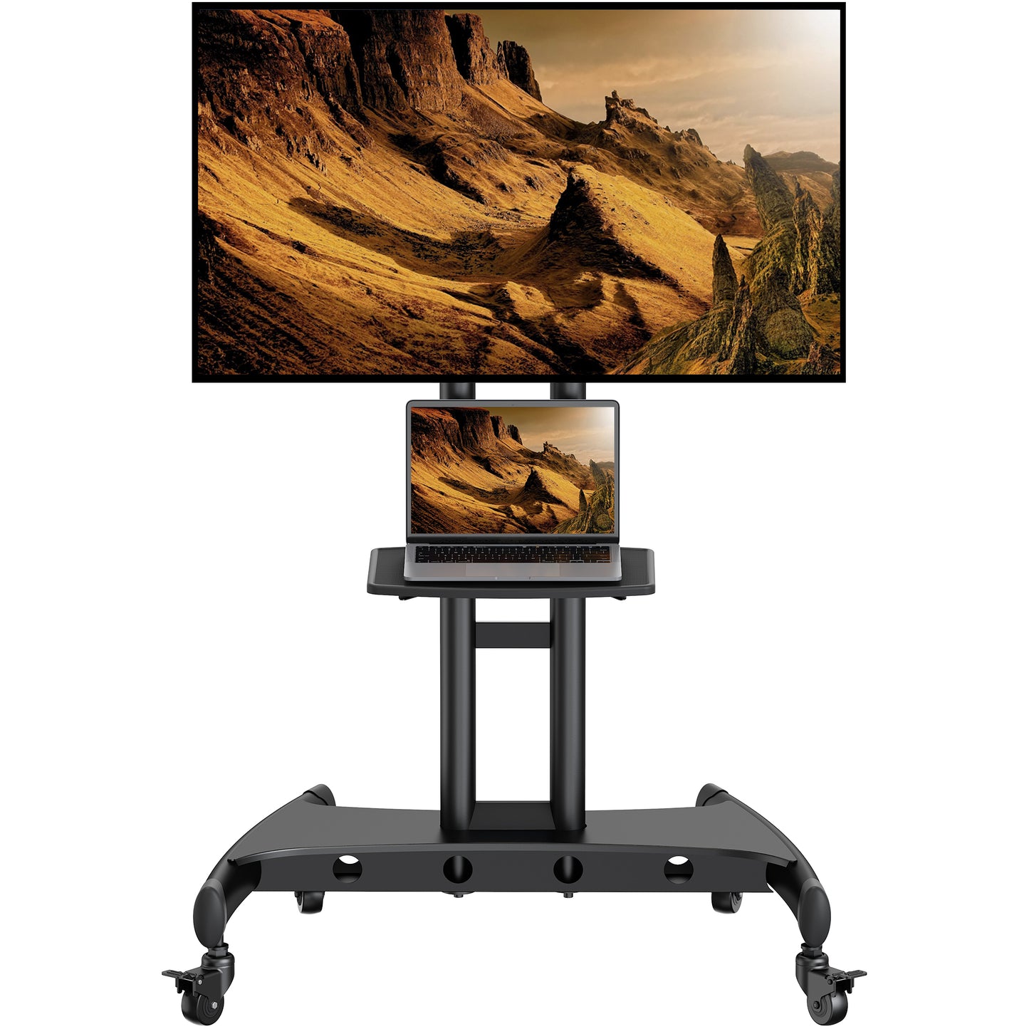 Heavy-Duty TV Cart For 32" To 82" TVs