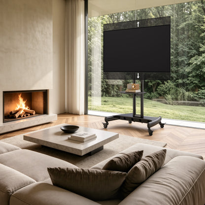 Heavy-Duty TV Cart For 32" To 82" TVs