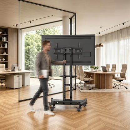 Heavy-Duty TV Cart For 32" To 82" TVs