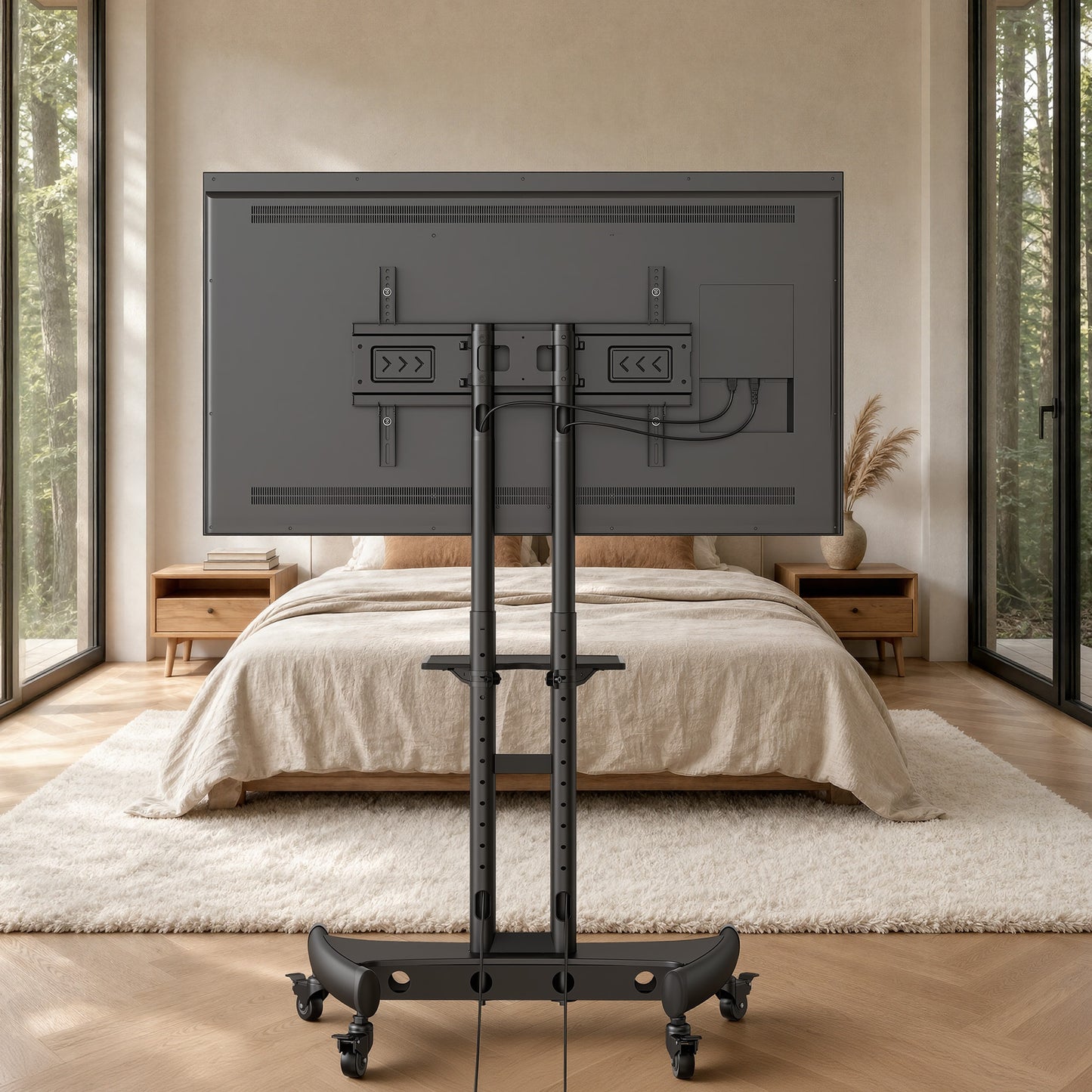 Heavy-Duty TV Cart For 32" To 82" TVs