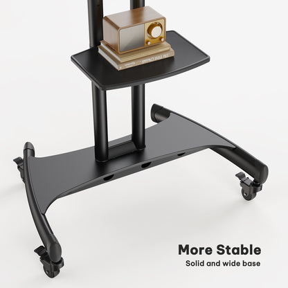 Heavy-Duty TV Cart For 32" To 82" TVs
