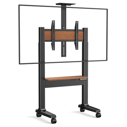 Motorized Mobile TV Stand on Wheels for 37–86 Inch TVs