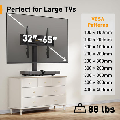 Swivel Tabletop TV Stand For 32" to 65"