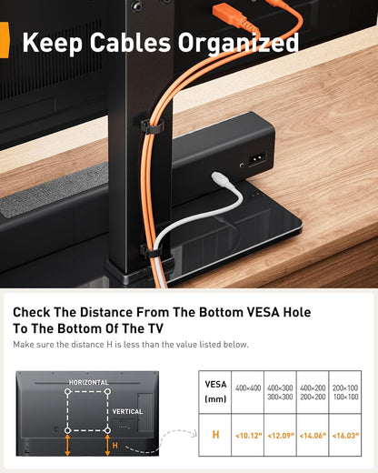 Swivel Tabletop TV Stand For 32" to 70"