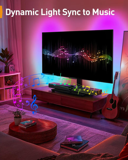 Universal Swivel TV Stand with LED Lights for 32–70 inch TVs