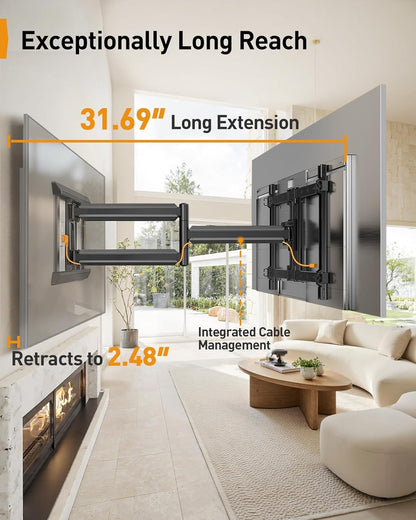 Perlegear TV Wall Mount for 55-120 Inch TVs, PGXLF03B-US