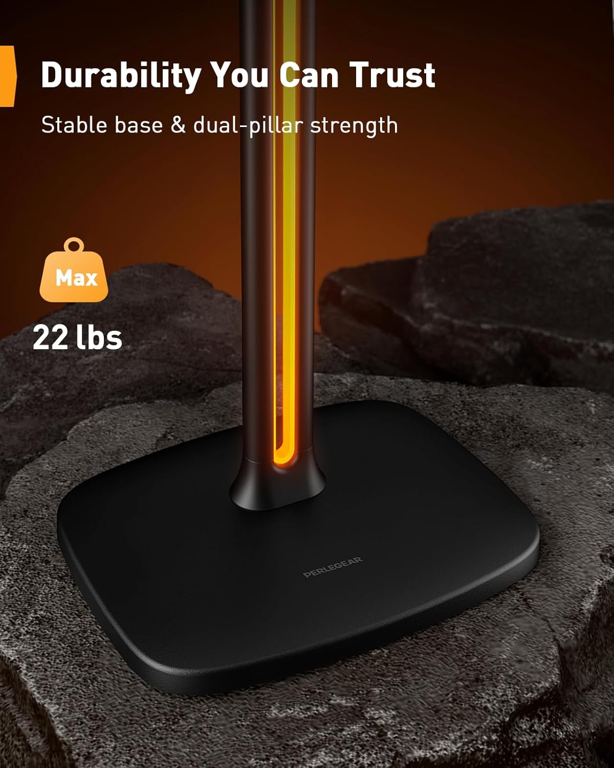 Speaker Stands with RGB Lighting (2 Pack）