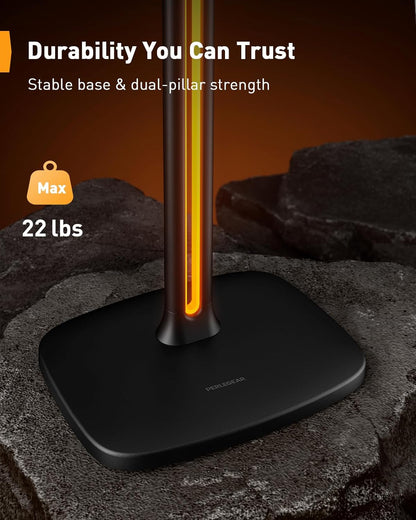 Speaker Stands with RGB Lighting (2 Pack）