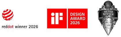 Red Dot Winner 2026, iF Design Award 2026 and MUSE Design Awards Silver Winner