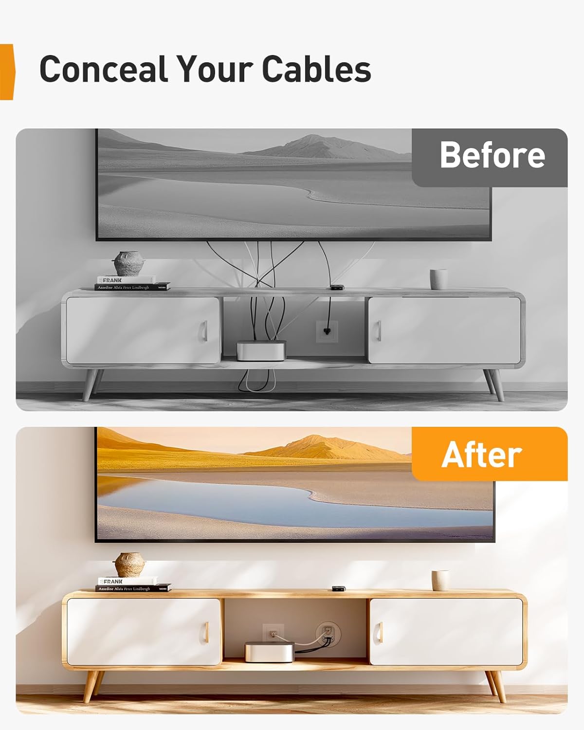 In-Wall Cable Management Kit for TVs and Speakers