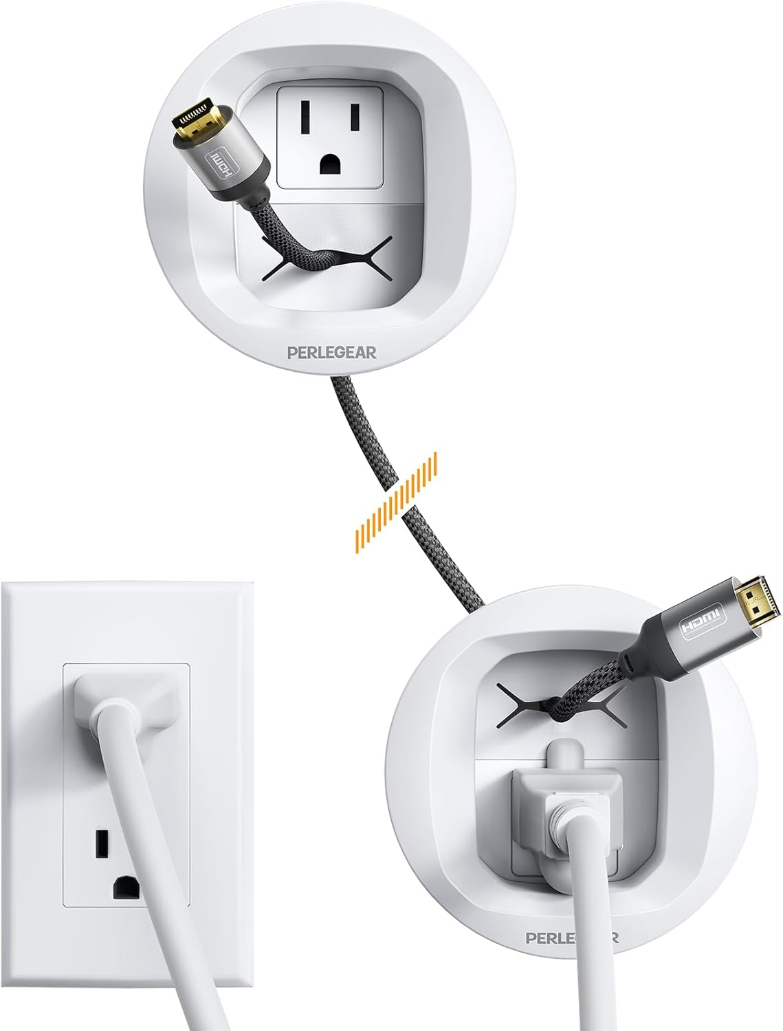 In-Wall Cable Management Kit for TVs and Speakers