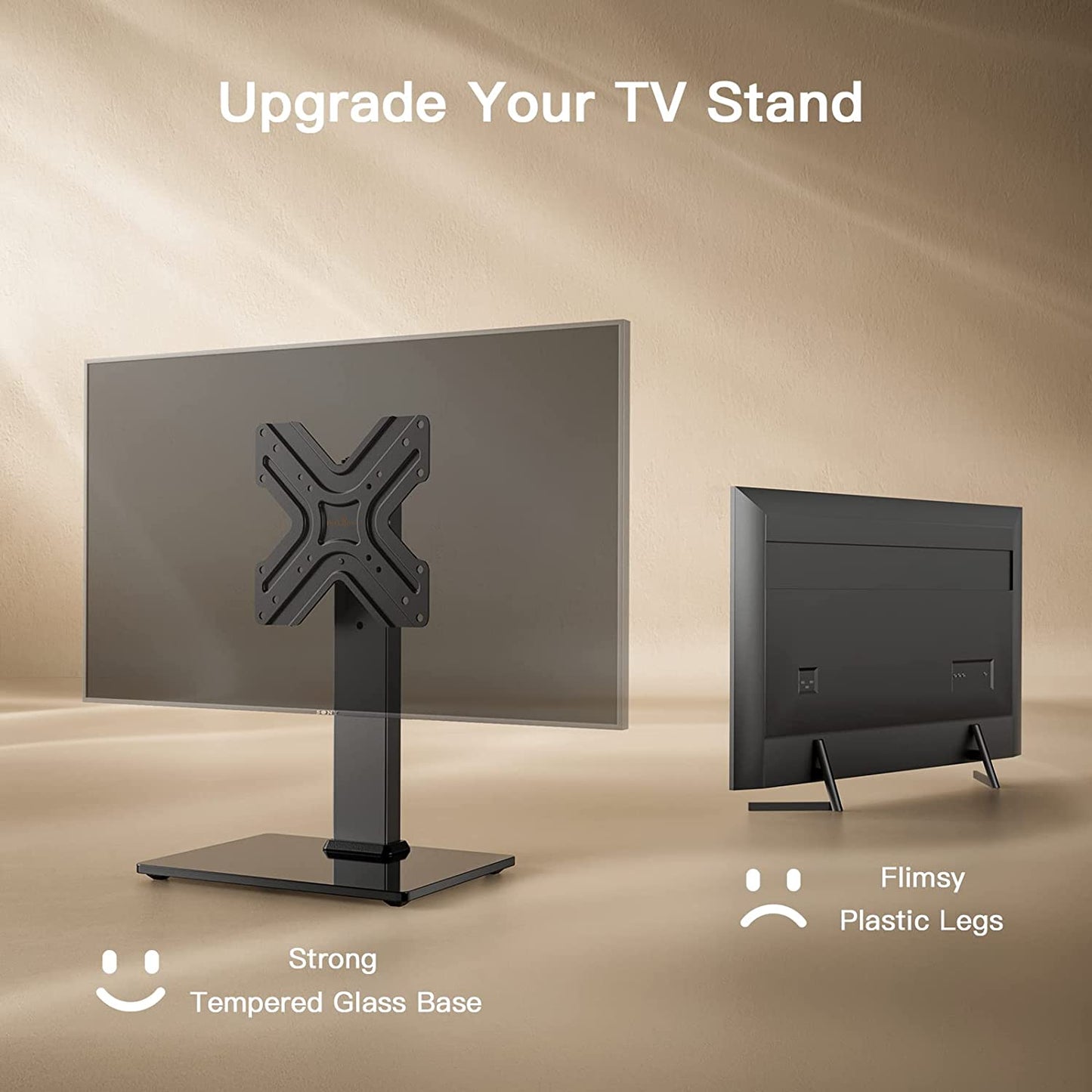 Swivel Tabletop TV Stand For 13" To 50" TVs