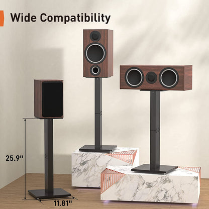 Speaker Stand for Bookshelf Speakers Up To 22 lbs