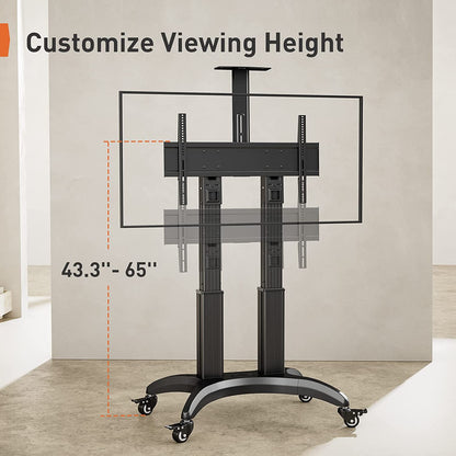 Heavy-Duty TV Cart For 55" To 90" TVs