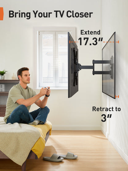 Full Motion TV Wall Mount For 26" to 65" TVs, PGMF3
