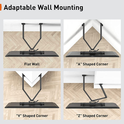 Perlegear Corner TV Wall Mount for Most 32-60 inch TVs up to 99 lbs, PGCMF4