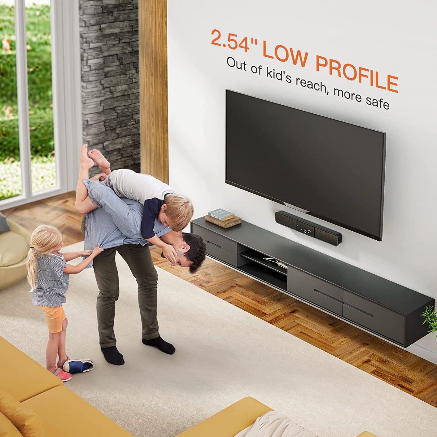 Tilt TV Wall Mount For 37" To 75" TVs, PGLT1