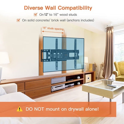 Full Motion TV Wall Mount For 26" to 65" TVs, PGPIMFK1