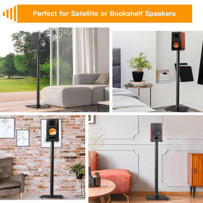 Floor Speaker Stands for Bookshelf Speakers Up To 22 lbs