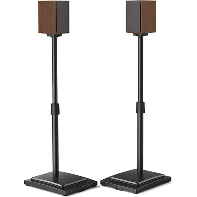 Adjustable height Speaker Stand For Small Bookshelf and Satellite Speakers Up TO  11 LBS