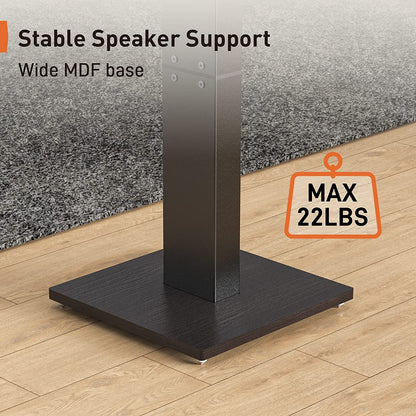 Speaker Stand for Bookshelf Speakers Up To 22 lbs