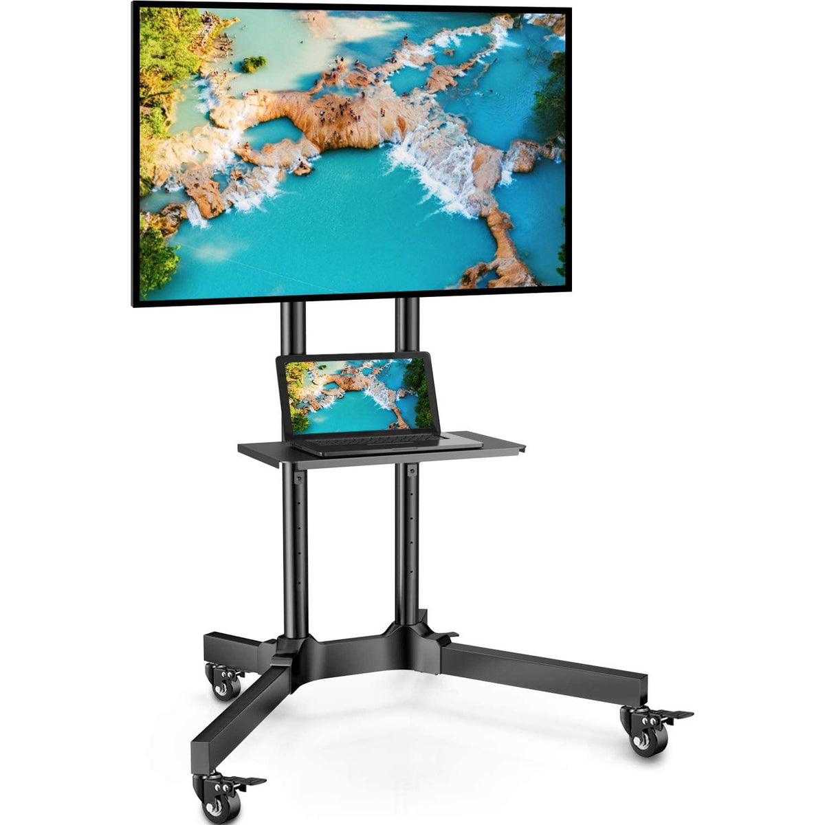 Heavy Duty TV Cart For 32 To 83 TVs Perlegear Heavy duty tv cart for 32 to 83 tvs perlegear