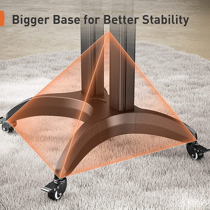 Heavy-Duty TV Cart For 55" To 90" TVs