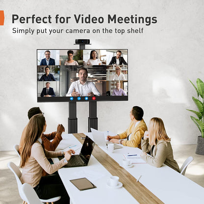 Heavy-Duty TV Cart For 55" To 90" TVs